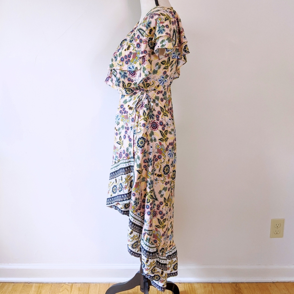 NWT Hayden LA Floral Wrap Dress - Picture 2 of 6